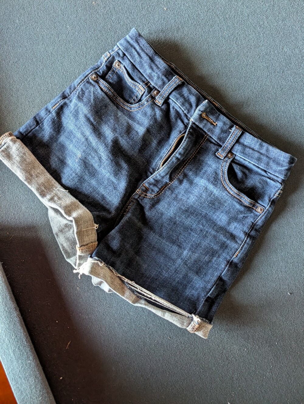 American Eagle Indigo Blue Stretch Denim Shorts